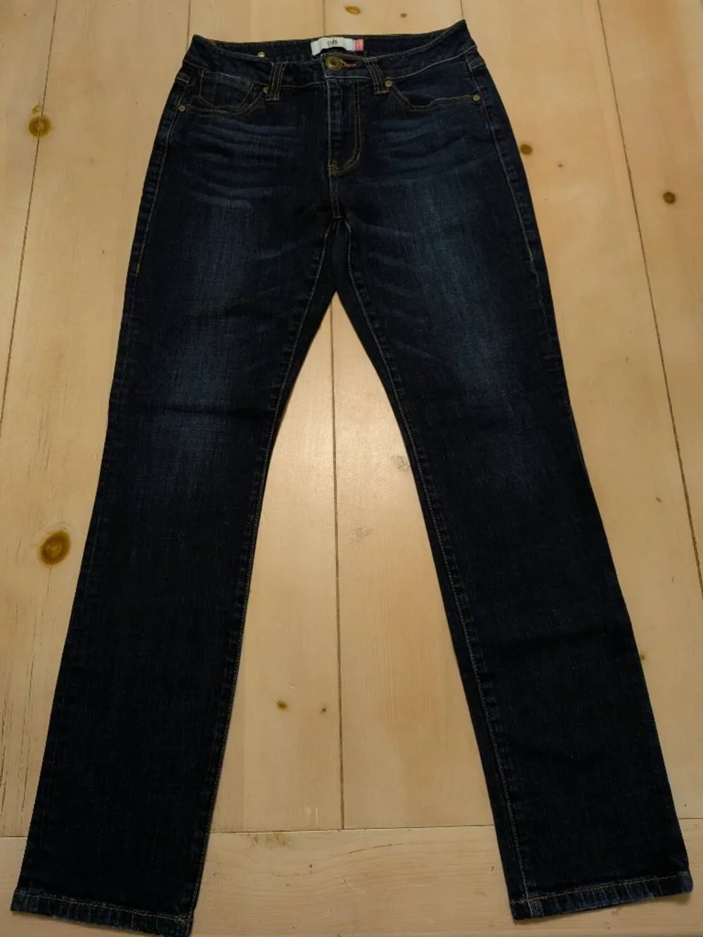 Cabi High Straight Jeans Womens Dark Wash Stretch Denim Size 8